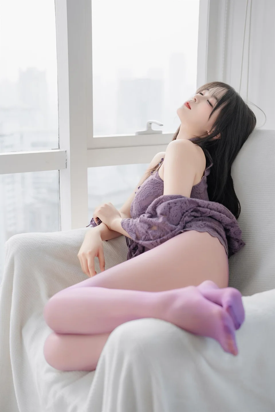 轩萧学姐 - No.076 紫色旗袍 [140P,1V-1.91GB] tg@simisebaisi 【丝足阁】092.webp